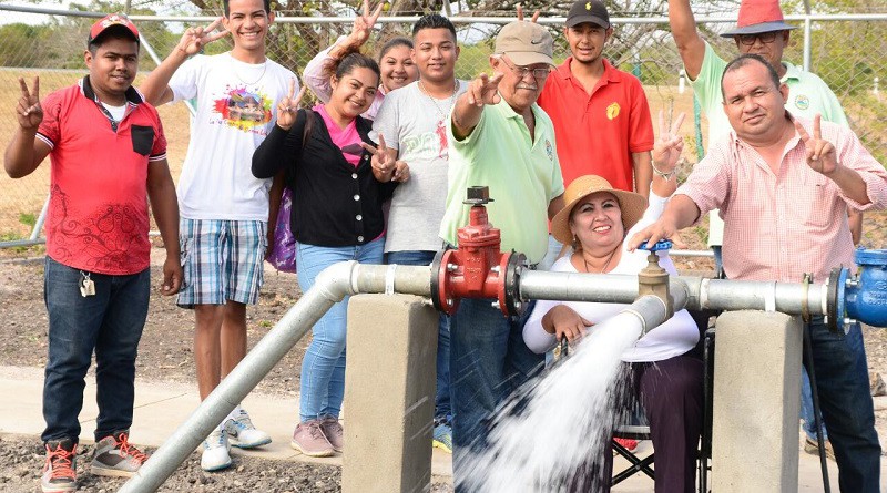 Sistema de agua potable construido en la comunidad Rincón de Los Bueyes en el municipio de La Paz Centro