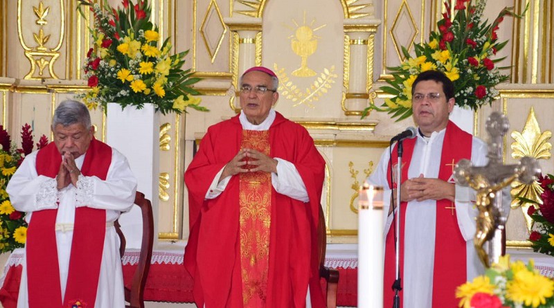 Monseñor Bosco Vivas presidió la misa concelebrada el Día de Santiago Apóstol, patrono de Nagarote