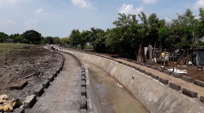 Tipitapa: Construcción de 400 metros lineales de canal y andenes sobre cauce natural en el barrio Solidaridad.Inversión: C$2,295,809.45