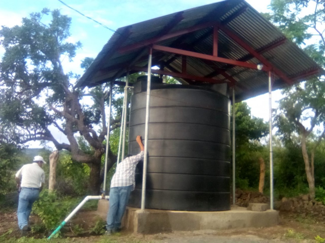Las familias de la comunidad Cerro Pando de Tipitapa tendrán mayor cobertura de servicio de agua potable con la ampliación  domiciliar de abastecimiento del vital líquido