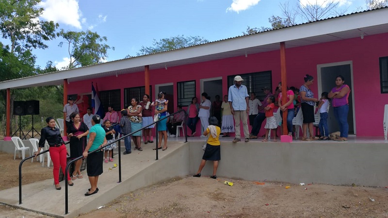 El gobierno local mejoró el puesto de salud en la comunidad La Carbonera, Somoto