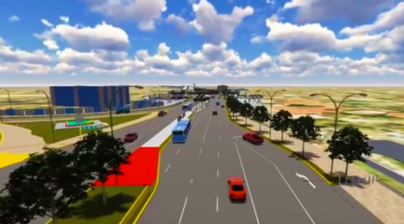 La proyección vial abarca la modernización de Managua en ese sentido con 5 pasos a desnivel, 9.6 kilómetros de pista, y 2 puentes vehiculares.