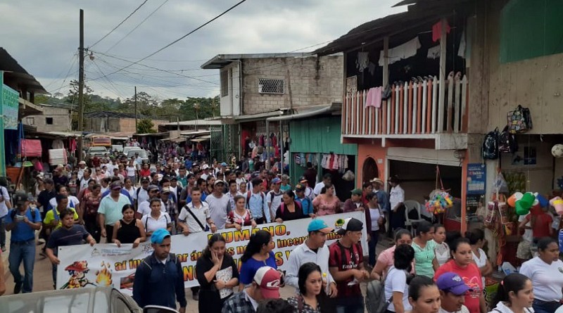 Las familias de San José de Bocay marchan para sensibilizar a la población en la prevención de incendios forestales