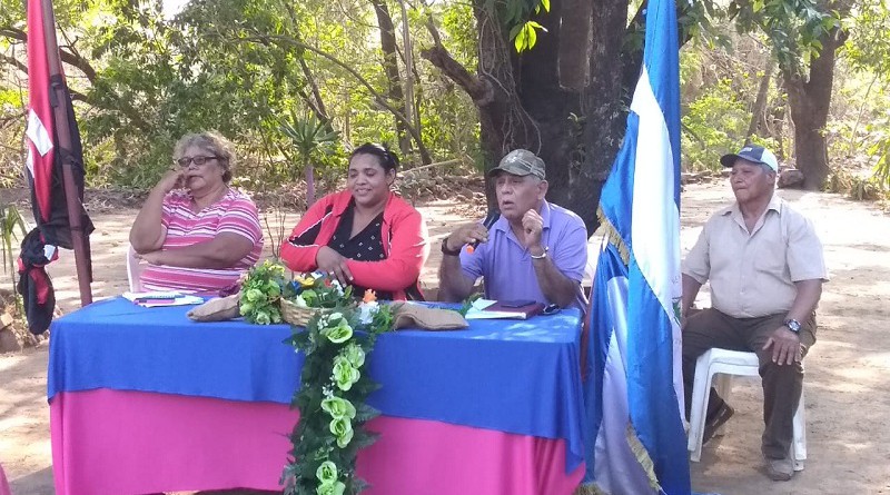 Telica: Concejo municipal en sesión especial con familias de la comunidad El Trabuco