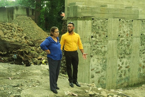 El Viejo:Alcaldesa visita puente de La Parroquia