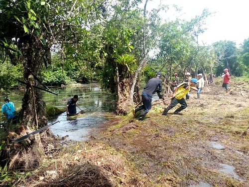 San Juan de Nicaragua: Limpieza de senderos en Lagunas  Azul y Papayal,  Icaco, Playa Caribe, y funcionamiento de vivero