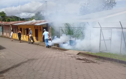 Fumigación y eliminación de criaderos en Villa Sandino