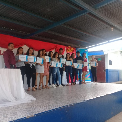 Santa Rosa del Peñón: Primera promoción del curso de inglés