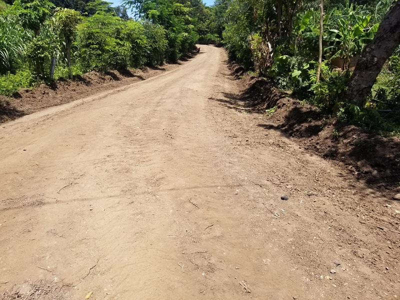 El gobierno local de Nagarote restauró 1.5 kilómetros de caminos en la comunidad San Antonio.
