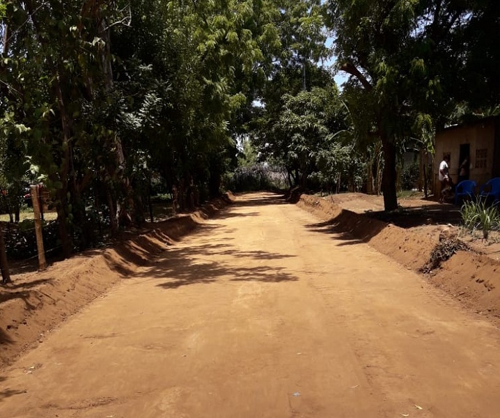 El gobierno local de Nagarote restauró 1.5 kilómetros de caminos en la comunidad San Antonio.