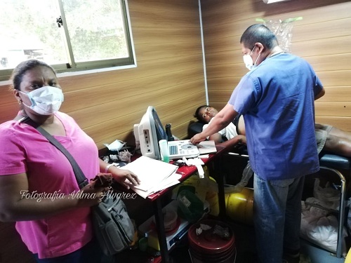 Atención médica en albergues en comunidades de  Waspán