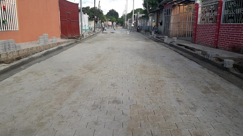  Dos calles nuevas adoquinada recibirán las familias en Ciudad Darío