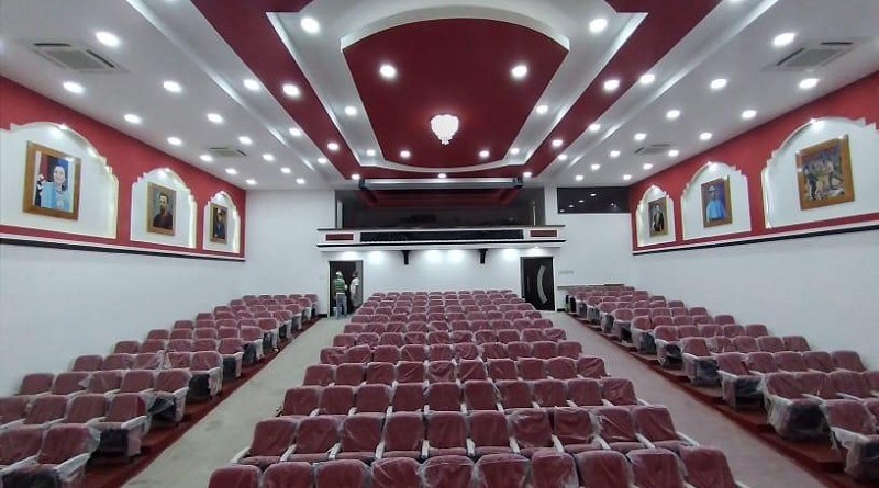 Interior del nuevo teatro en San Carlos