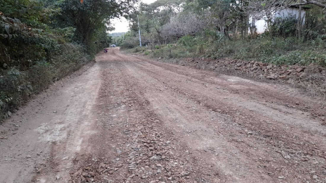 Nandaime: Inicio reparación de de camino en Monte Grande Occidental