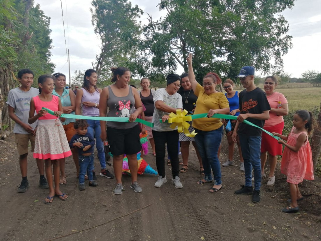 Nagarote: Inauguración de reparación y mantenimiento de camino en la comunidad El Recreo.
