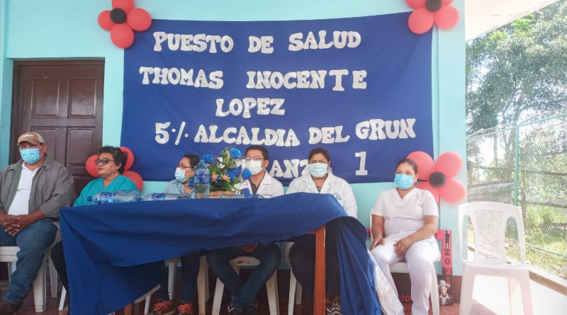 San Carlos: Inauguración del mejoras en el puesto  de salud Thomas Inocente López en la comunidad La Esperanza.