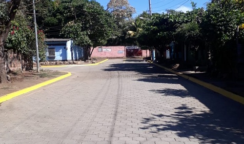 Tres  calles adoquinadas construyó la alcaldía  en Chichigalpa.