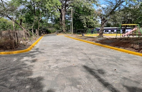 Dos  calles construyó el gobierno local  en las zonas rurales Santa Rita y La Ceiba, en Villa El Carmen.