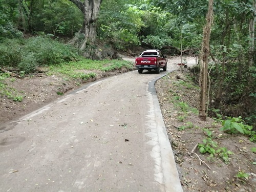 Las familias de la comunidad La Laguna inaugurarán un kilómetro de camino en el tramo  Mirador- El Boquete en Diriá.  