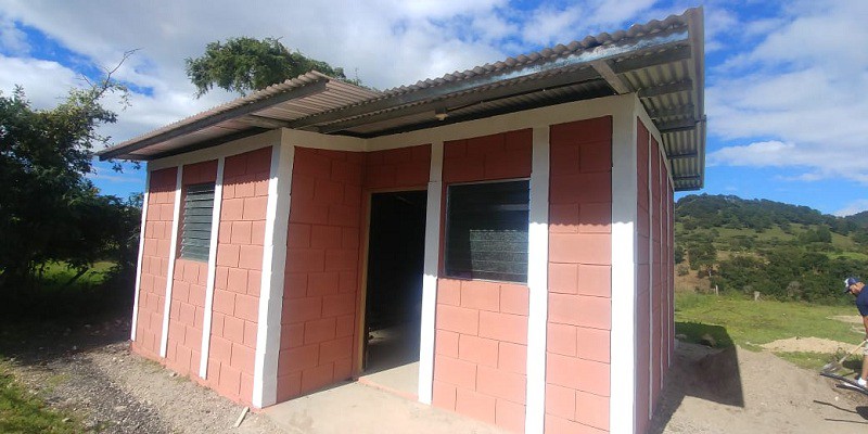 Una de las diez casas que serán entregadas en breve en San  Rafael del Norte