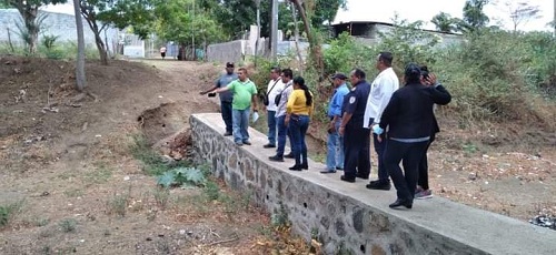Miembros del Comupred municipal de Mateare inspeccionan puntos críticos