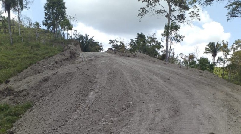 La alcaldía de Villa Sandino mejoró cuatro kilómetros  en la comunidad Las Pavas sector El Guapinol.