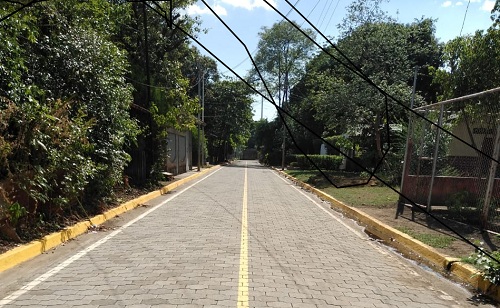 Chichigalpa adoquinó 3.5 calles en el barrio  San Antonio.