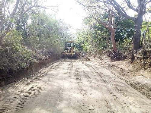 La Paz de Carazo: Un kilómetro  rehabilitado en el sector comunitario de Esquipulas.