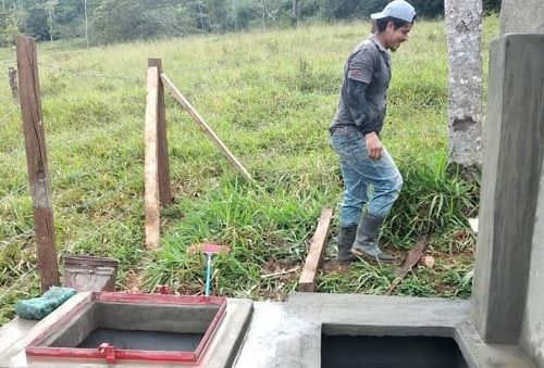 Sistema de agua potable construído en la comunidad Los Chiles