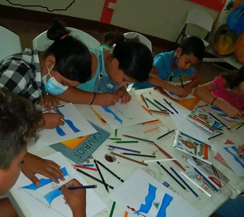 Concurso de dibujo en San Isidro