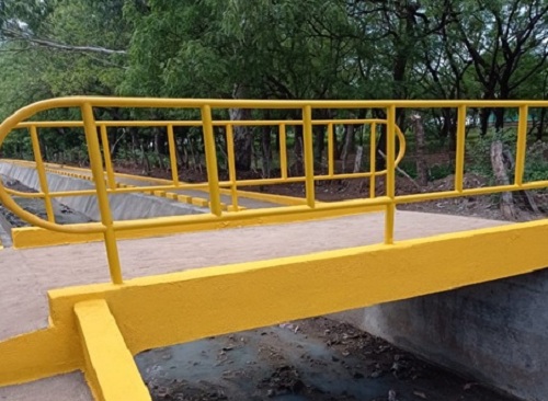 La alcaldía de Tipitapa hizo obras de drenaje y un puente peatonal en Tipitapa.