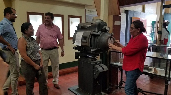 Refirió que en una de sus visitas a Matagalpa le mostraron el  diseño para las mejoras, remodelación y ampliación del Museo del Café, señaló.  (en la foto)