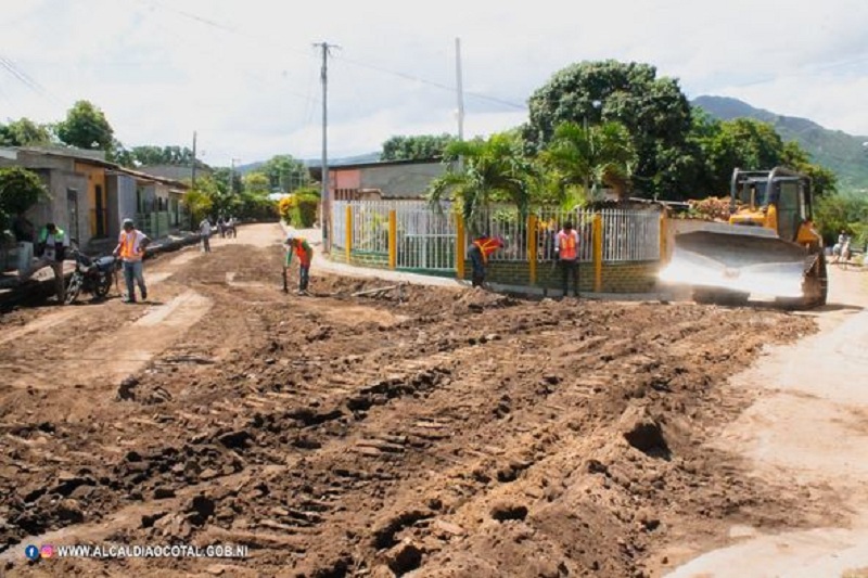 Autoridades municipales de Ocotal supervisan obras en el barrio Noel Wheelock