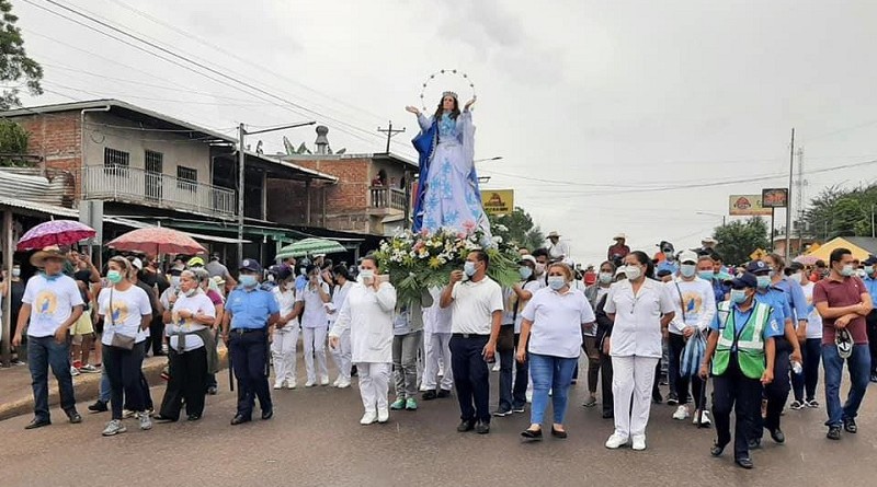 Procesión de la Virgen de La Asunción en Juigalpa