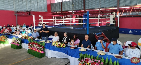 Inauguarción reciente del polideportivo de Moyogalpa