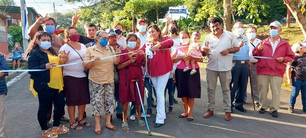Gobierno local de San Marcos y familias del barrio Covisama II Etapa inauguran trabajos de revestimiento asfáltico en el sector