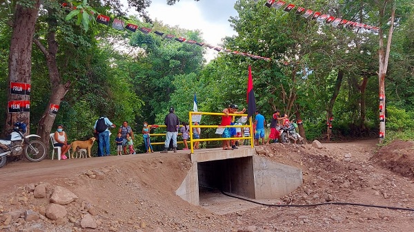 Caja puente: Obra de mitigación de riesgo en zona productiva al sureste de Sébaco 