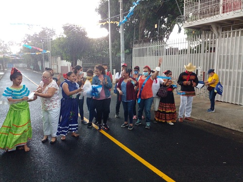 Una de las calles de Bello Horizonte en Managua, recién inaugurada