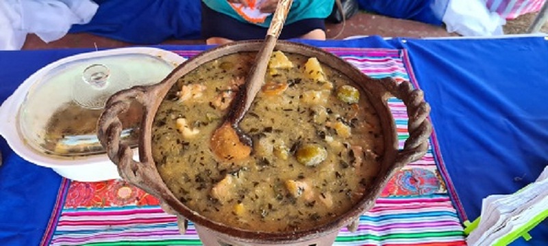 El ajiaco de Blanca Isabel Peña, platillo muy popular en Rivas fue otra comida que dio premio especial a esa protagonista de San Jorge.