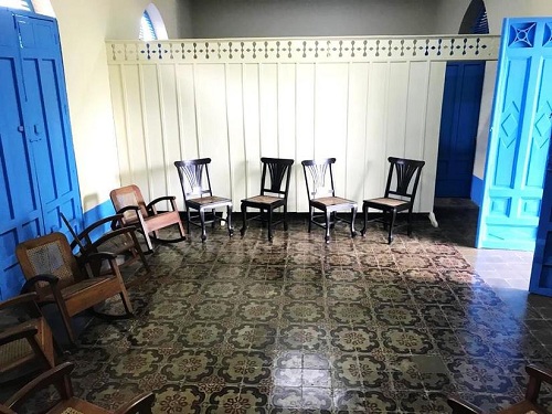 Sala de espera de la oficina de don Gregorio Sandino, padre del General