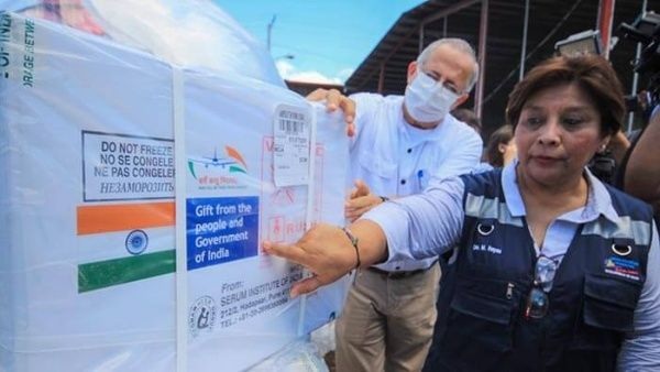 Vacunas donadas por La India 