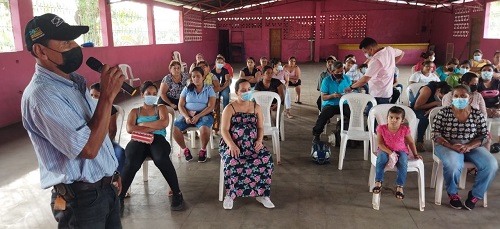 Asamblea evaluativa con pobladores de la comunidad de Muhan y la alcaldía de Villa Sandino