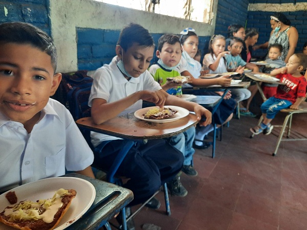 En el pre-escolar San Nicolás de Tolentino de La Paz Centro