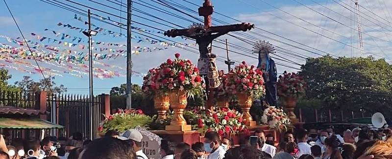 Familias de Tipitapa,  Telica y Quebrada Honda en municipio de Las Sabanas celebran al Señor de  Esquipulas