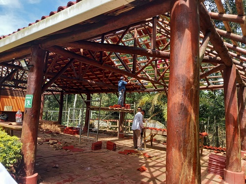 Parque ecológico San José en proceso de mejoras entre ellas el tejado