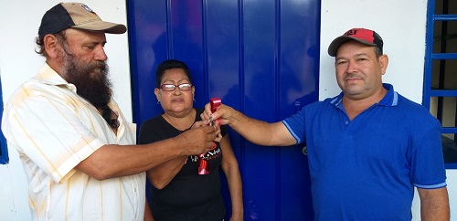 La casa digna con la que se le restituyó el derecho a Oscar danilo castro y familia en el barrio carlos Aguero en Waslala