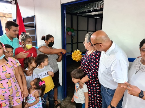 Vivienda solidaria de Bertha María Vásquez y su familia en el barrio  2 de Septiembre  en Chinandega