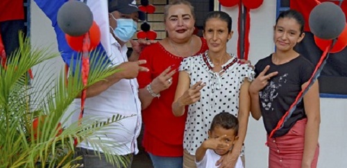 Casas solidarias otorgadas por el Buen Gobierno a familias de Wiwilí de Jinotega