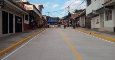 calle inaugurada en Matagalpa