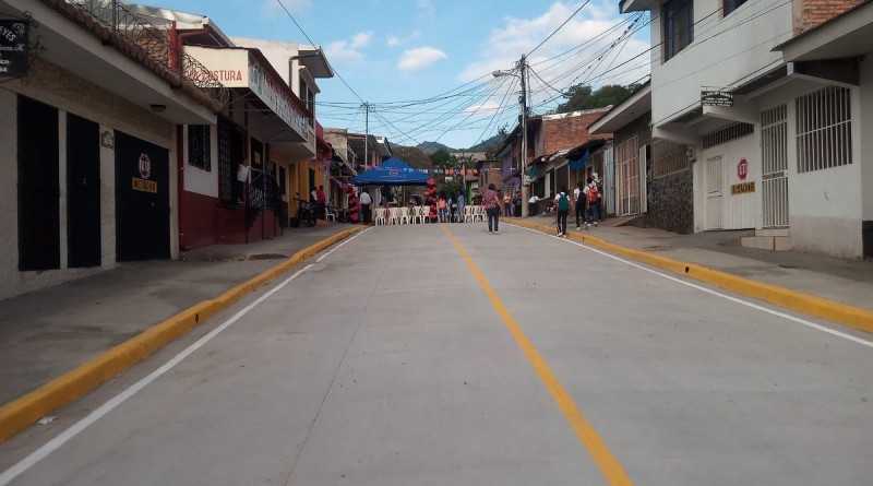 calle inaugurada en Matagalpa